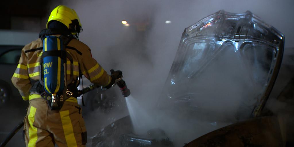 Geparkeerde auto uitgebrand in Kerkrade