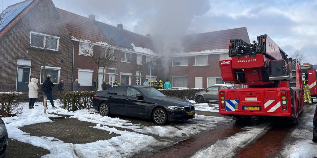 Flinke brand in woning in Heerlen