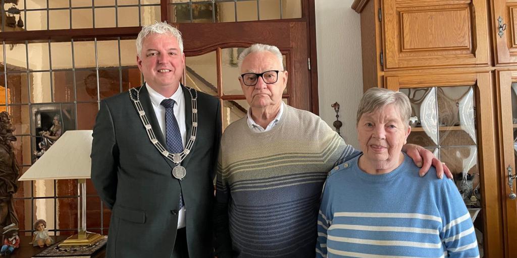 Diamanten bruidspaar in Hulsberg