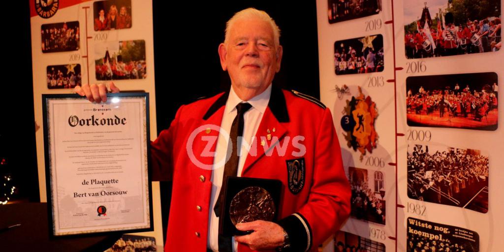 Plaquette voor Bert van Oorsouw