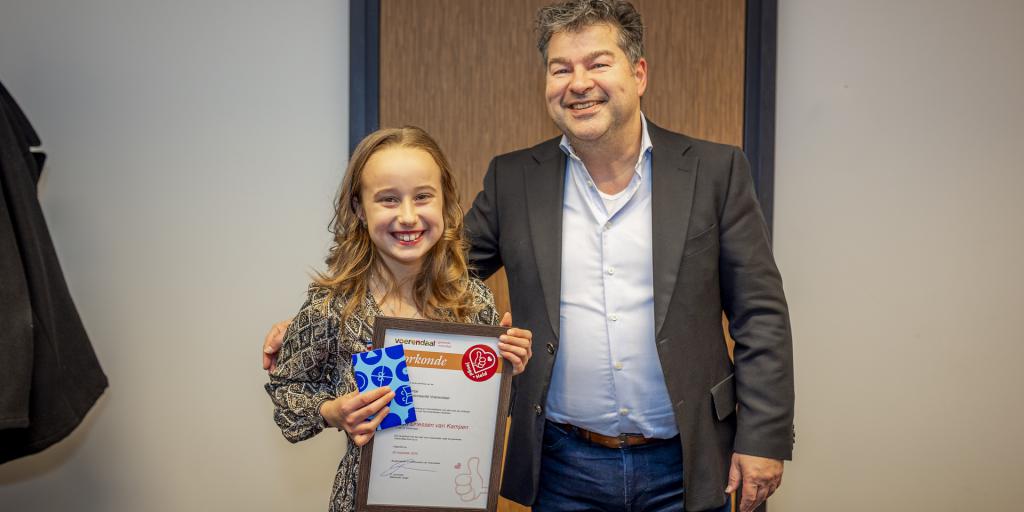 Joya uit Klimmen krijgt jeugdlintje in Voerendaal