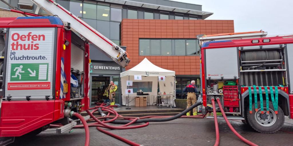 Waterleiding gesprongen in gemeentehuis van Simpelveld