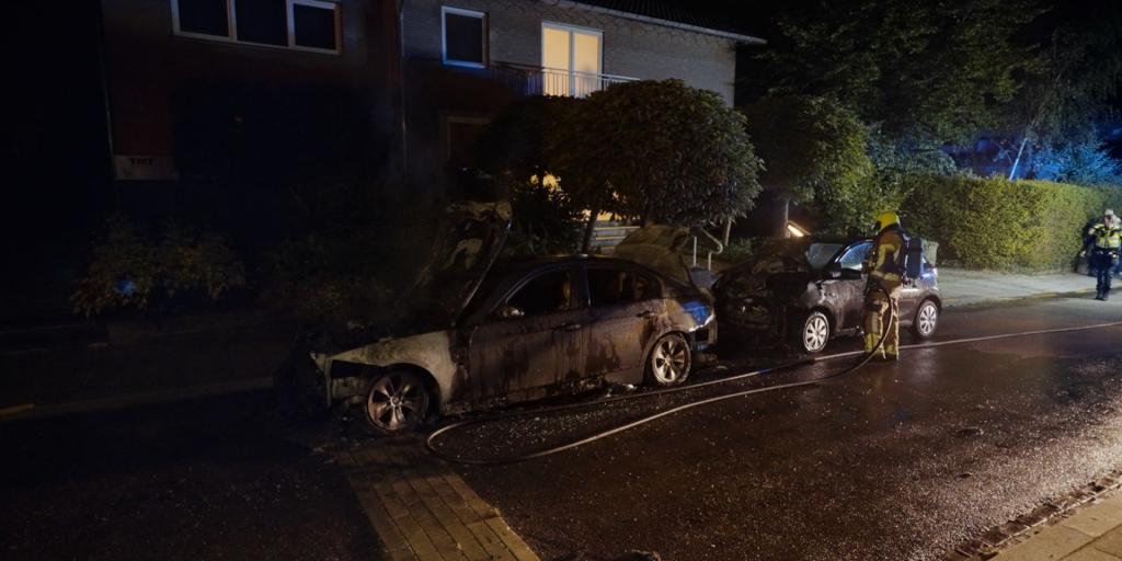 Twee auto's uitgebrand in Brunssum